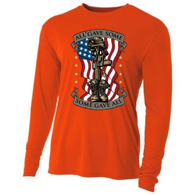 All Gave Some Some Gave All Memorial Meaningful Gift Cooling Performance Long Sleeve Crew