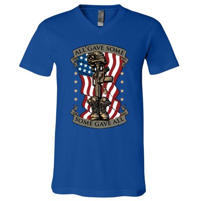 All Gave Some Some Gave All Memorial Meaningful Gift V-Neck T-Shirt