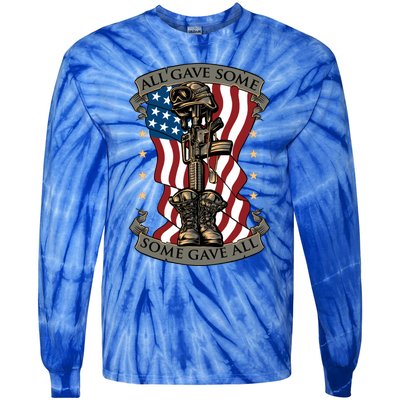 All Gave Some Some Gave All Memorial Meaningful Gift Tie-Dye Long Sleeve Shirt