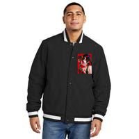 Anime Girl Samurai Waifu Japanese Aesthetic Otaku Weeb Insulated Varsity Jacket