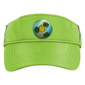 Argentina Glow Soccer Ball Logo Adult Drive Performance Visor