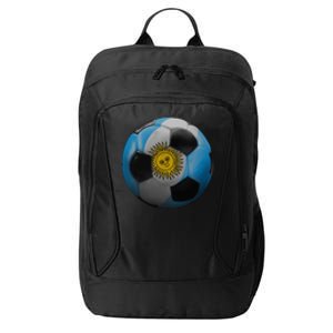 Argentina Glow Soccer Ball Logo City Backpack