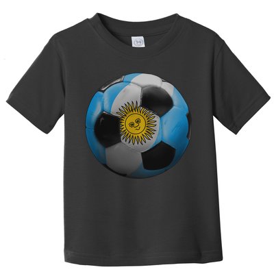 Argentina Glow Soccer Ball Logo Toddler T-Shirt