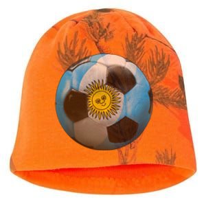 Argentina Glow Soccer Ball Logo Kati - Camo Knit Beanie