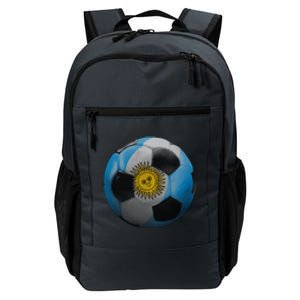 Argentina Glow Soccer Ball Logo Daily Commute Backpack