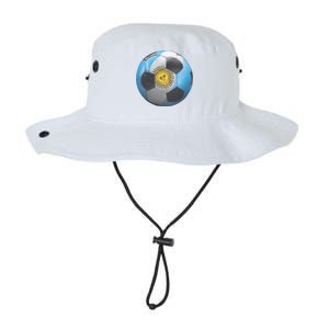 Argentina Glow Soccer Ball Logo Legacy Cool Fit Booney Bucket Hat