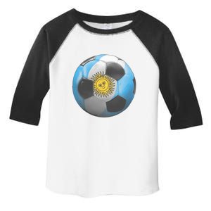 Argentina Glow Soccer Ball Logo Toddler Fine Jersey T-Shirt