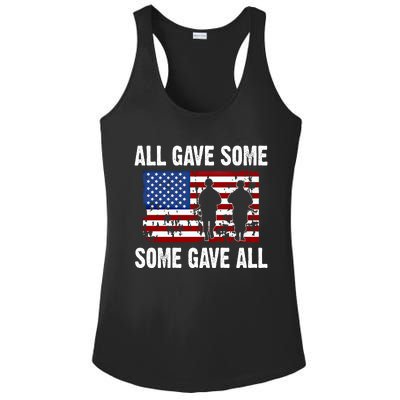 All Gave Some Gave All Thank You Veterans Gift Ladies PosiCharge Competitor Racerback Tank