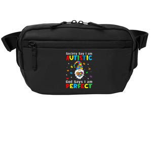 Autism Gnome Society Say I'm Autistic God Says I'm Perfect Crossbody Pack