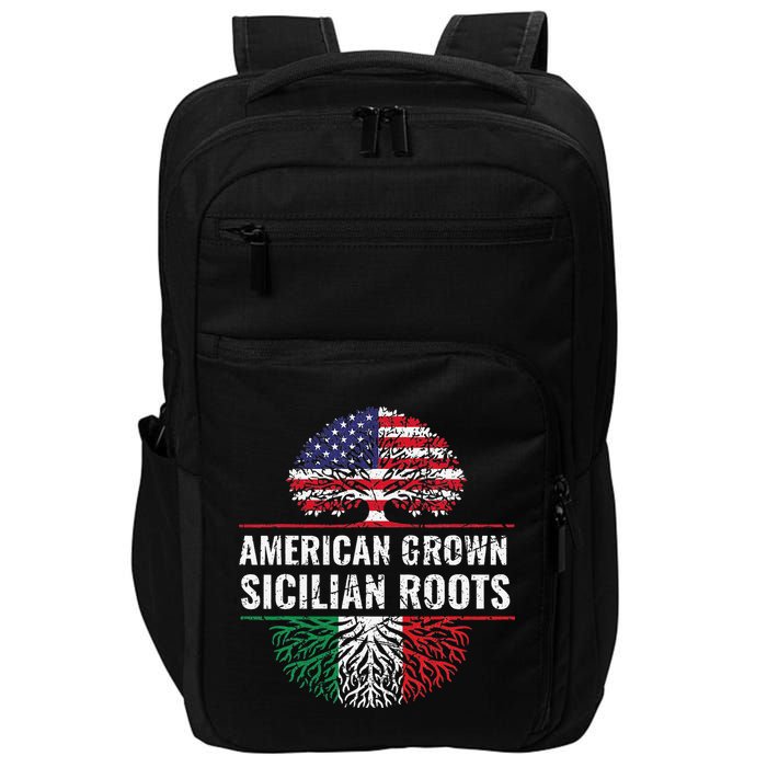 American Grown Sicilian Roots Gift Impact Tech Backpack