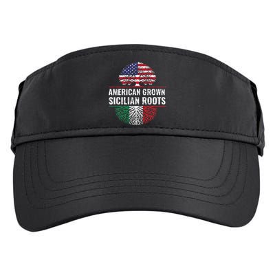 American Grown Sicilian Roots Gift Adult Drive Performance Visor