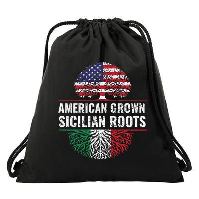 American Grown Sicilian Roots Gift Drawstring Bag