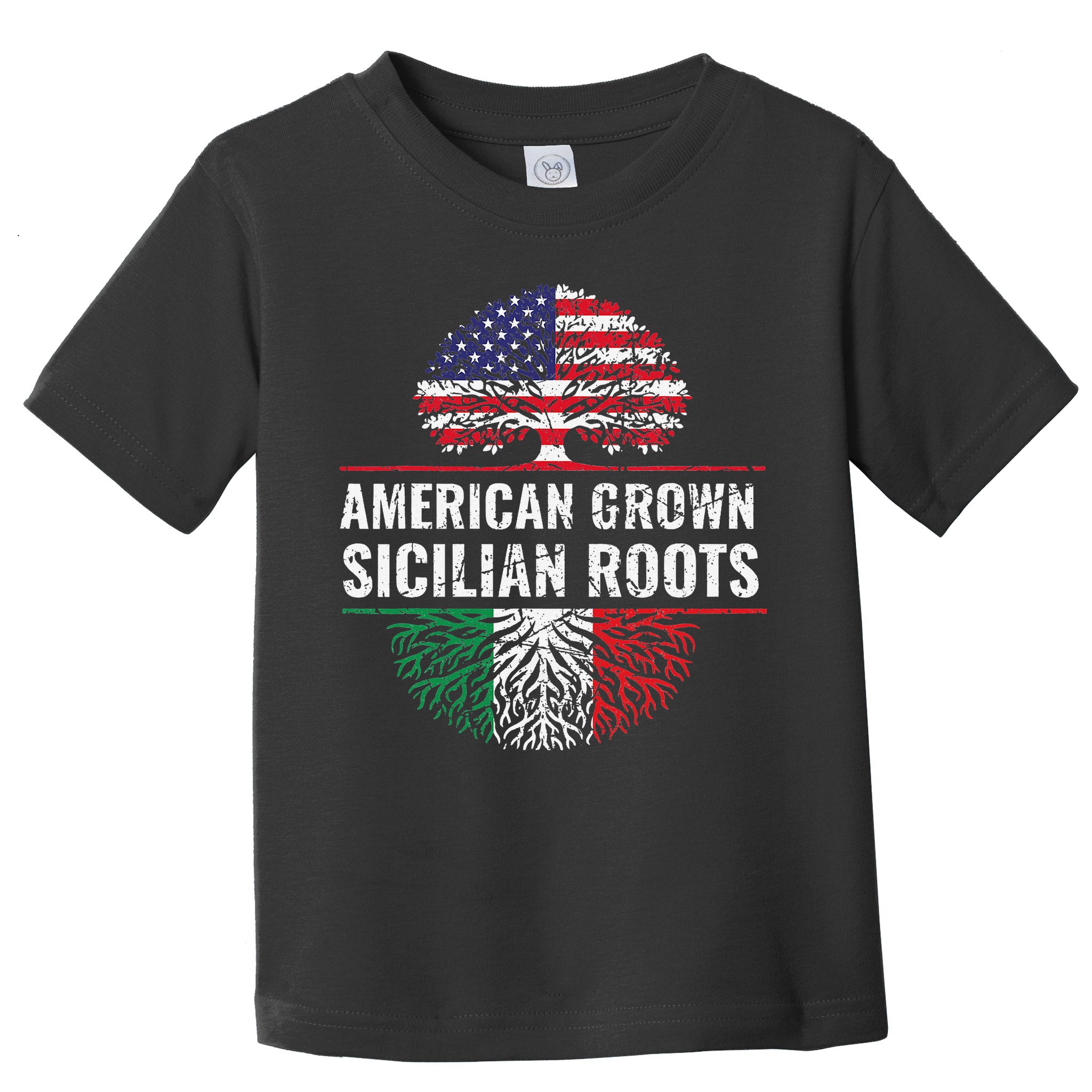 American Grown Sicilian Roots Gift Toddler T-Shirt