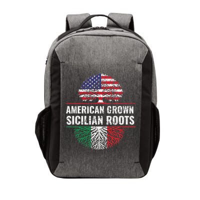 American Grown Sicilian Roots Gift Vector Backpack