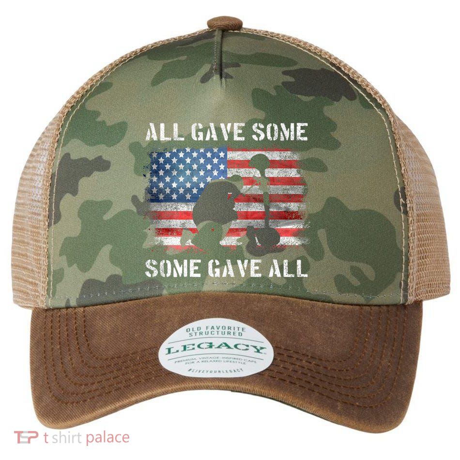 All Gave Some Some Gave All I Veteran & MemorialS Day Legacy Tie Dye Trucker Hat