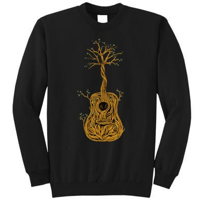 Acoustic Guitar Tree of Life Guitar Player Nature Guitarist Sweatshirt