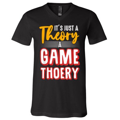 A Game Theory Student Mathematician Logical Thinker V-Neck T-Shirt