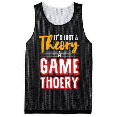 A Game Theory Student Mathematician Logical Thinker Mesh Reversible Basketball Jersey Tank