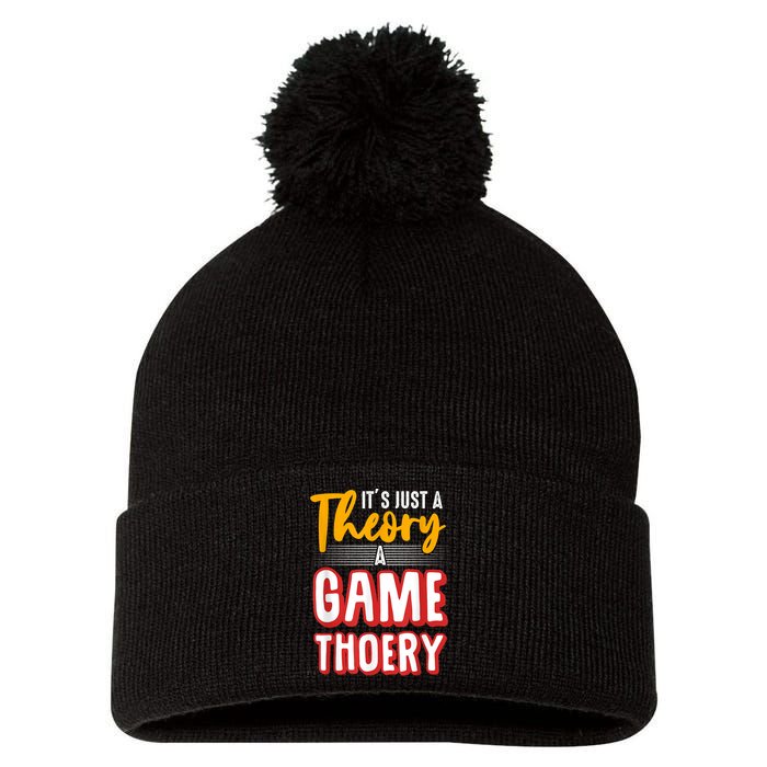 A Game Theory Student Mathematician Logical Thinker Pom Pom 12in Knit Beanie