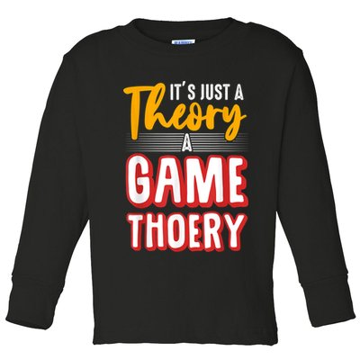 A Game Theory Student Mathematician Logical Thinker Toddler Long Sleeve Shirt