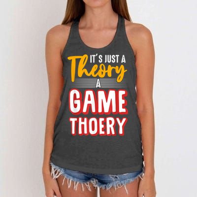 A Game Theory Student Mathematician Logical Thinker Women's Knotted Racerback Tank