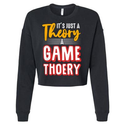 A Game Theory Student Mathematician Logical Thinker Cropped Pullover Crew