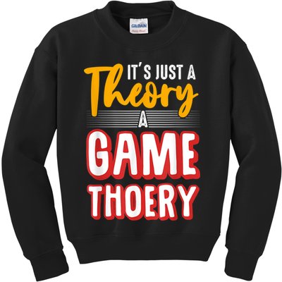 A Game Theory Student Mathematician Logical Thinker Kids Sweatshirt