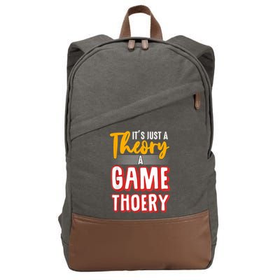 A Game Theory Student Mathematician Logical Thinker Cotton Canvas Backpack