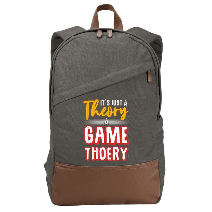 A Game Theory Student Mathematician Logical Thinker Cotton Canvas Backpack