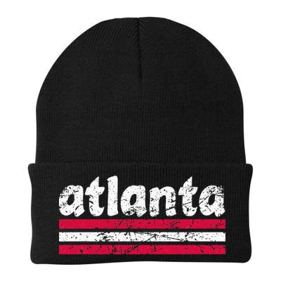 Atlanta Georgia Three Stripe Vintage Weathered Beanie