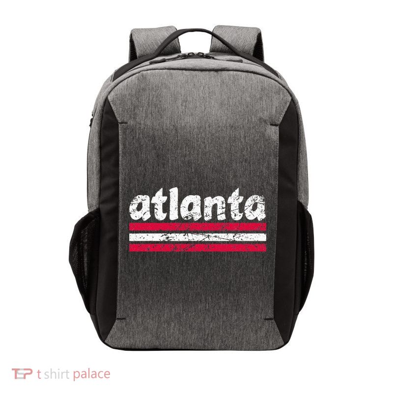 Atlanta Georgia Three Stripe Vintage Weathered Vector Backpack
