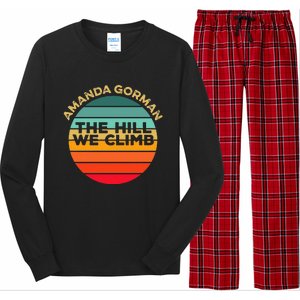 Amanda Gorman The Hill We Climb Inauguration Poem January 20 Long Sleeve Pajama Set