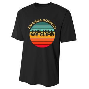 Amanda Gorman The Hill We Climb Inauguration Poem January 20 Performance Sprint T-Shirt