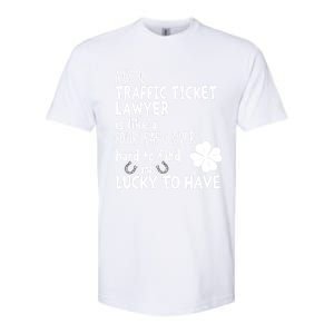 A Good Traffic Lawyer Is Like A 4 Leaf Clover St Patricks Cute Gift Softstyle CVC T-Shirt