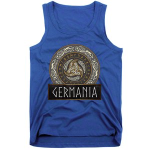 Ancient Germania Triskelion With Runes Tank Top