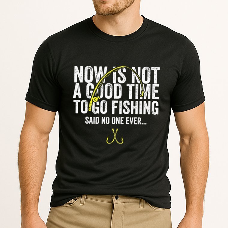 A Good Time For Fishing Walleye Hunter Performance Shirt