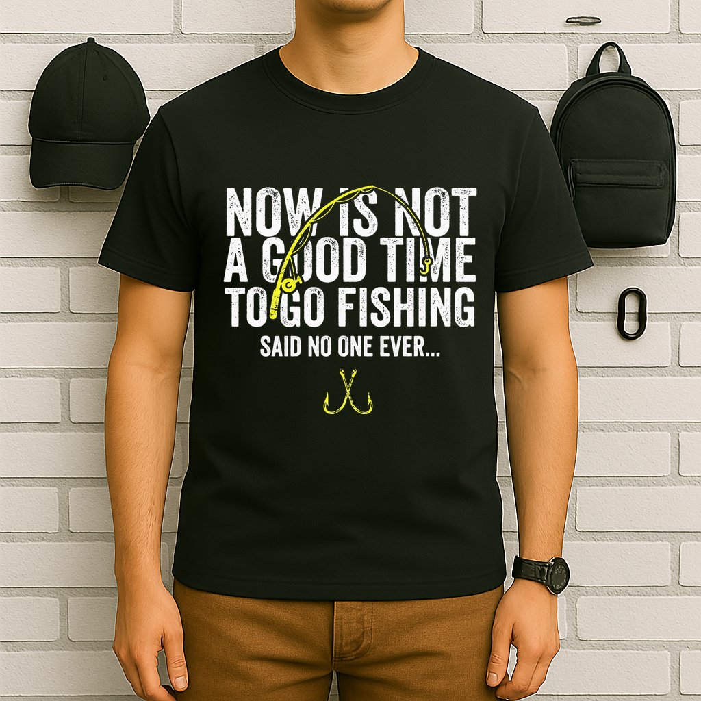 A Good Time For Fishing Walleye Hunter T-Shirt