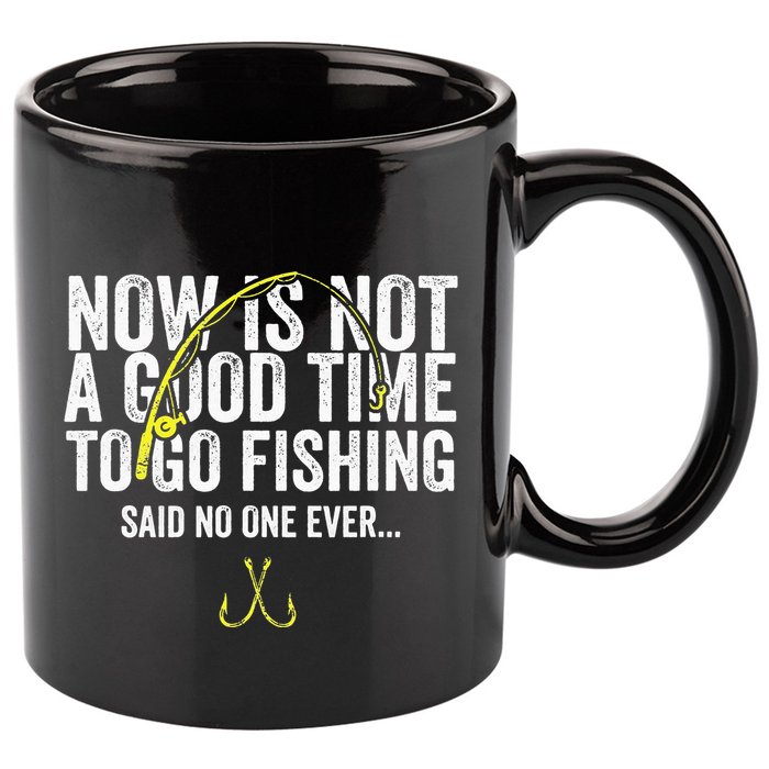 A Good Time For Fishing Walleye Hunter 11oz C Handle Ceramic Mug