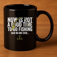 A Good Time For Fishing Walleye Hunter 11oz C Handle Ceramic Mug