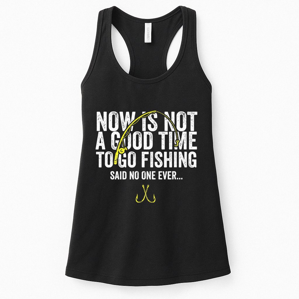 A Good Time For Fishing Walleye Hunter Womens Tank Top