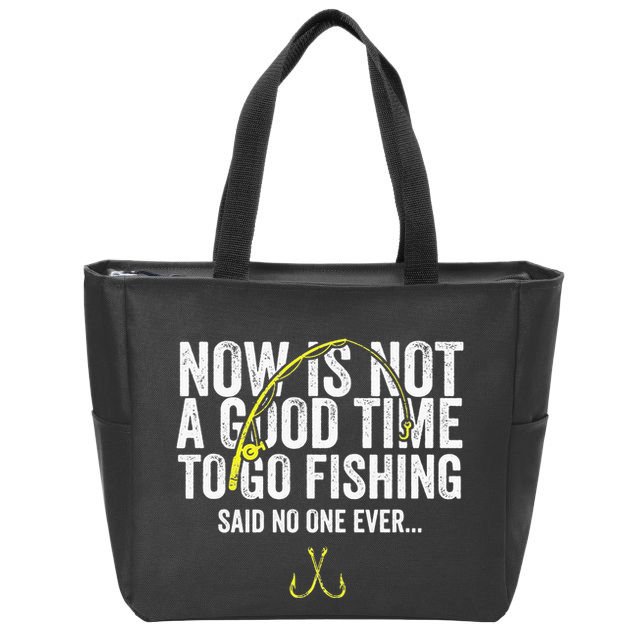 A Good Time For Fishing Walleye Hunter Zip Tote Bag