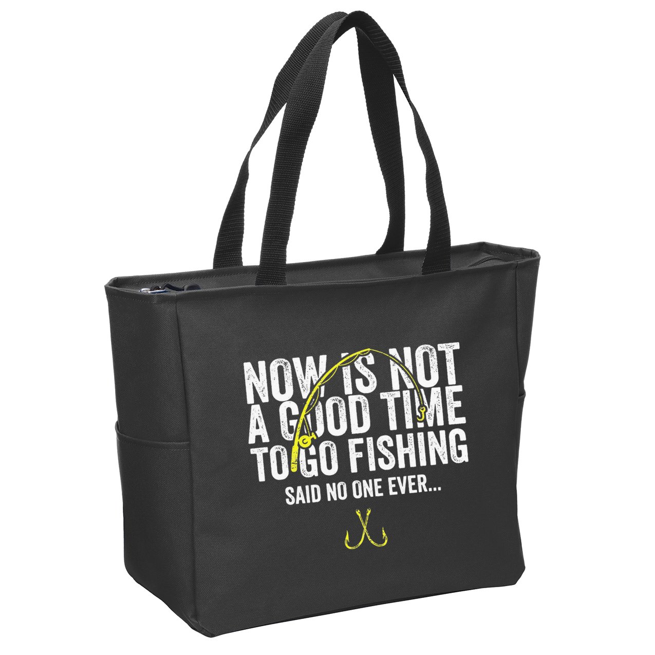 A Good Time For Fishing Walleye Hunter Zip Tote Bag