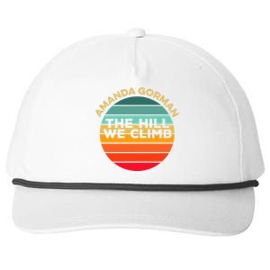 Amanda Gorman The Hill We Climb Inauguration Poem January 20 Snapback Five-Panel Rope Hat