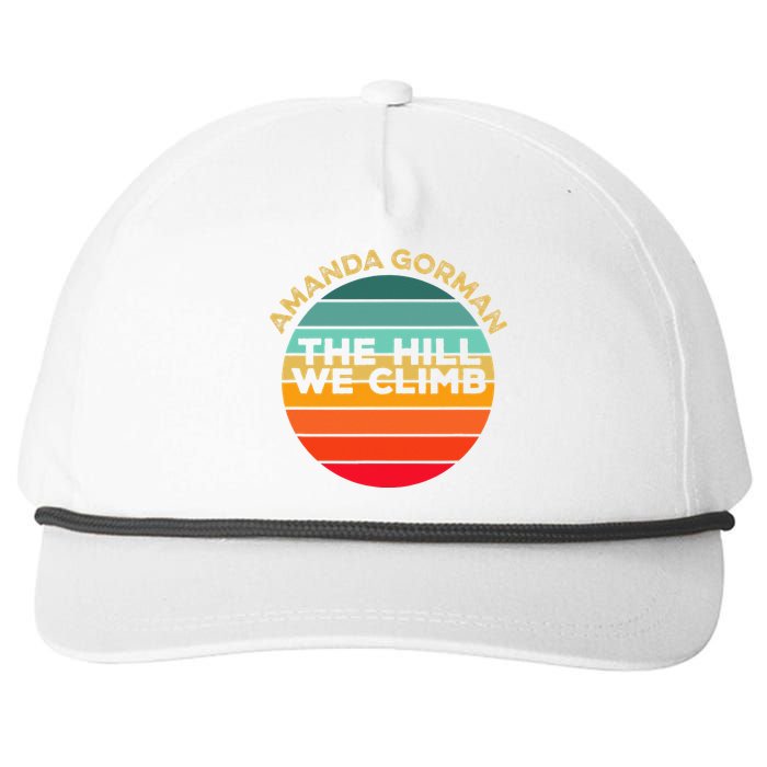 Amanda Gorman The Hill We Climb Inauguration Poem January 20 Snapback Five-Panel Rope Hat