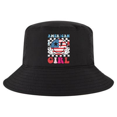 American Girl Teens 4th Of July Patriotic Cool Comfort Performance Bucket Hat