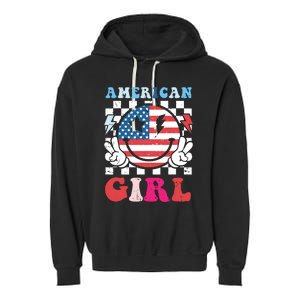 American Girl Teens 4th Of July Patriotic Garment-Dyed Fleece Hoodie