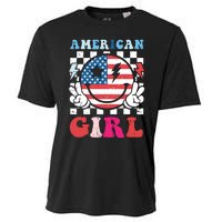 American Girl Teens 4th Of July Patriotic Cooling Performance Crew T-Shirt