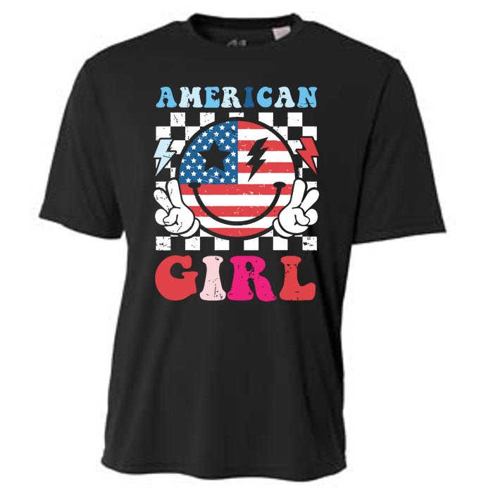 American Girl Teens 4th Of July Patriotic Cooling Performance Crew T-Shirt