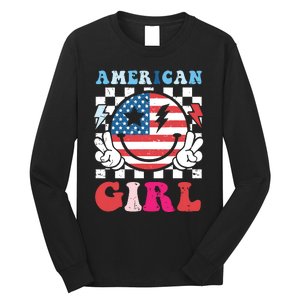 American Girl Teens 4th Of July Patriotic Long Sleeve Shirt