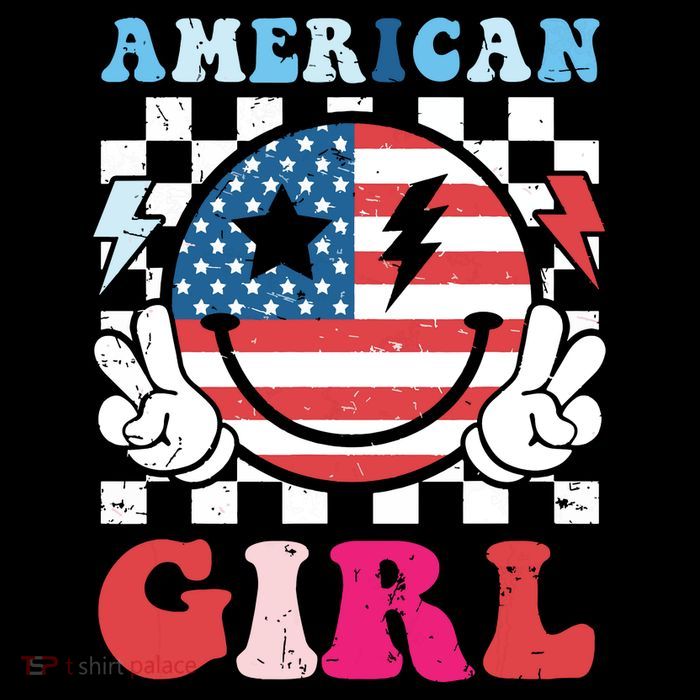 American Girl Teens 4th Of July Patriotic T-Shirt